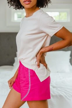 Leena & Lu New Arrivals Pima Poplin Short Lounge Set