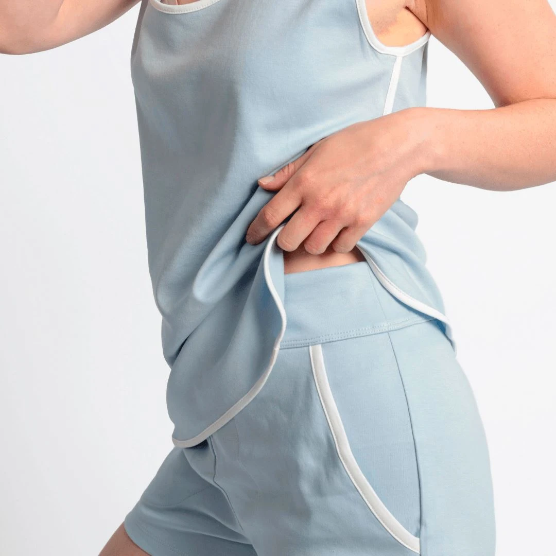 Leena & Lu Pima Tank And Short Pajama Set New Arrivals 12 Leena & Lu Pima Tank And Short Pajama Set New Arrivals