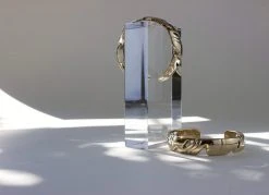 L.Greenwalt Jewelry Abstract Monstera Cuff