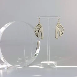 L.Greenwalt Jewelry Abstract Monstera Earrings Special Occasion