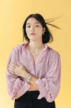 L.Greenwalt Jewelry Abstract Monstera Pendant Necklace 13 L.Greenwalt Jewelry Abstract Monstera Pendant Necklace