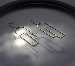 L.Greenwalt Jewelry Streamline Long Profile Earrings