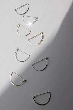L.Greenwalt Jewelry Crescent Hoop Earrings Best Sellers