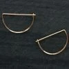 L.Greenwalt Jewelry Crescent Hoop Earrings Best Sellers