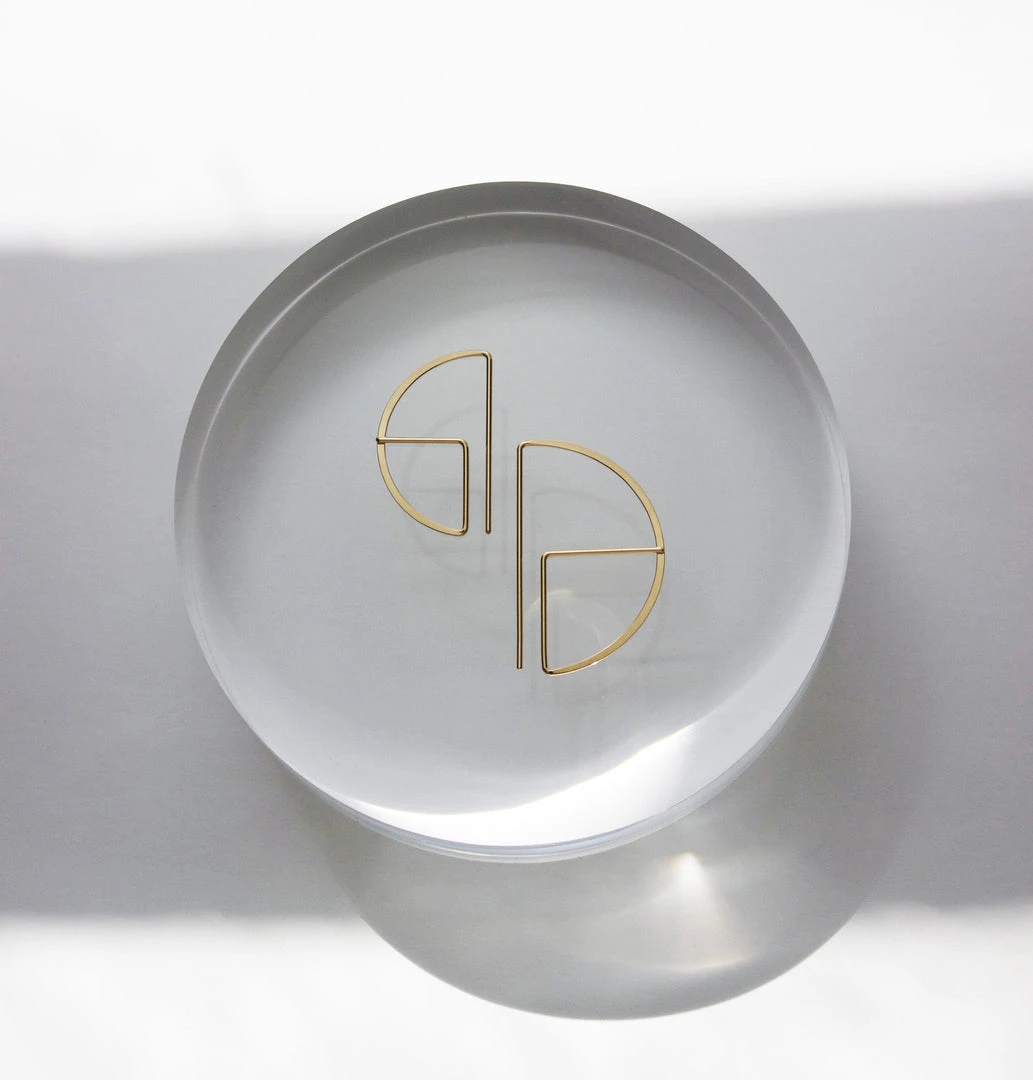 L.Greenwalt Jewelry Streamline Round Profile Earrings 7 L.Greenwalt Jewelry Streamline Round Profile Earrings