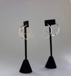 L.Greenwalt Jewelry Streamline Round Profile Earrings 16 L.Greenwalt Jewelry Streamline Round Profile Earrings