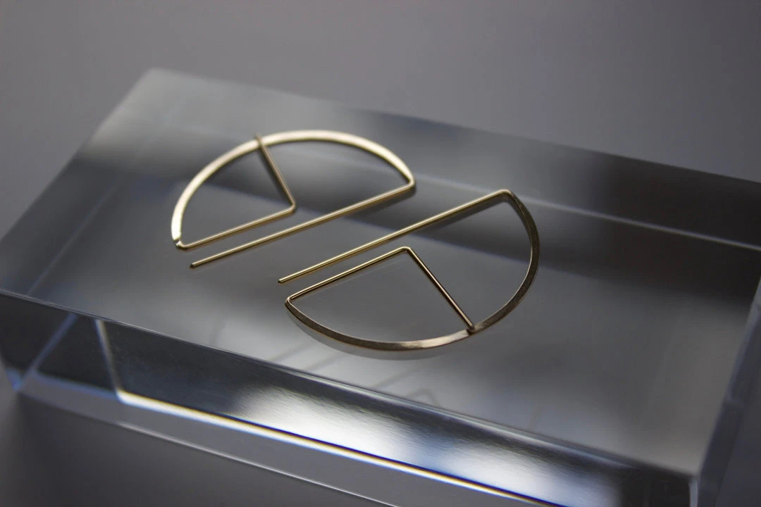 L.Greenwalt Jewelry Streamline Round Profile Earrings 11 L.Greenwalt Jewelry Streamline Round Profile Earrings