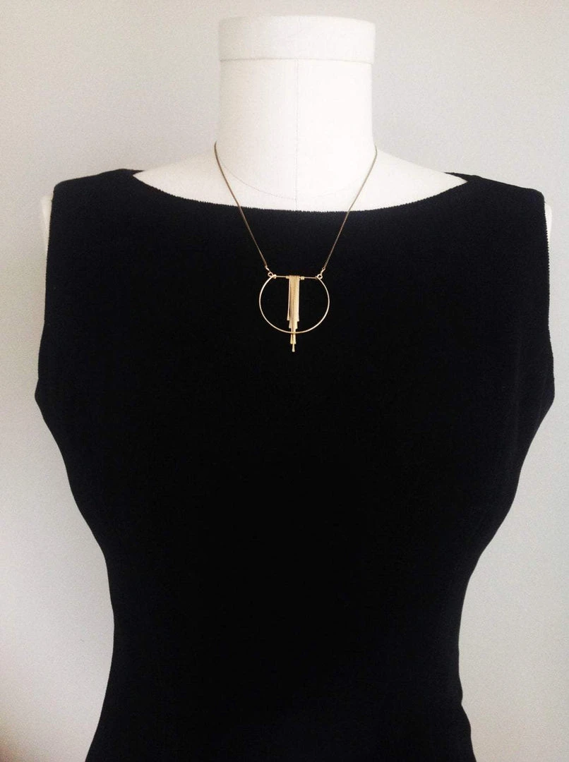 L.Greenwalt Jewelry Handcrafted Crescent Cascade Necklace 5 L.Greenwalt Jewelry Handcrafted Crescent Cascade Necklace