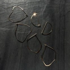 L.Greenwalt Jewelry Best Sellers Facet Hoop Earrings