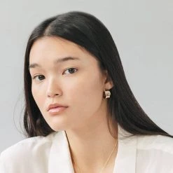 L.Greenwalt Jewelry Euphorbia Hoop Earrings