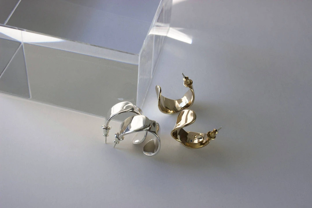 L.Greenwalt Jewelry Euphorbia Hoop Earrings 4 L.Greenwalt Jewelry Euphorbia Hoop Earrings