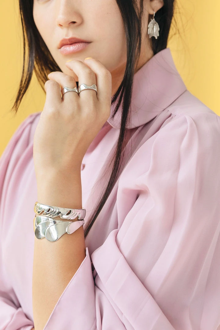 L.Greenwalt Jewelry Special Occasion Monstera Gap Ring 7 L.Greenwalt Jewelry Special Occasion Monstera Gap Ring