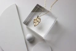 L.Greenwalt Jewelry Best Sellers Monstera Necklace 18 L.Greenwalt Jewelry Best Sellers Monstera Necklace