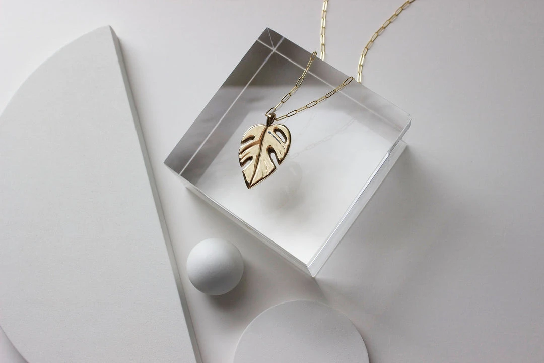L.Greenwalt Jewelry Best Sellers Monstera Necklace 8 L.Greenwalt Jewelry Best Sellers Monstera Necklace