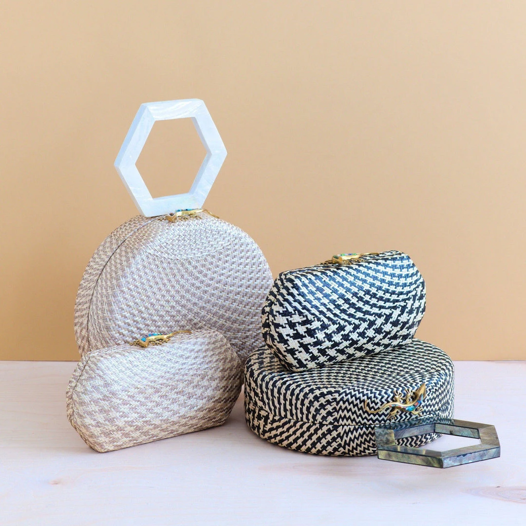 LIKHÂ Accessories Black Houndstooth Clutch 8 LIKHÂ Accessories Black Houndstooth Clutch