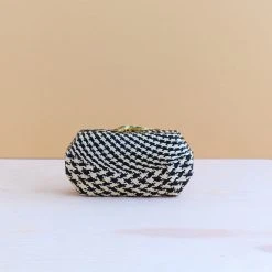 LIKHÂ Accessories Black Houndstooth Clutch 10 LIKHÂ Accessories Black Houndstooth Clutch
