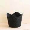 LIKHÂ Black Scallop Basket Home Goods