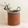 LIKHÂ Coral Floor Basket With Handles 1 LIKHÂ Coral Floor Basket With Handles
