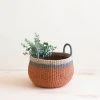 LIKHÂ Coral Tabletop Basket With Handles