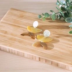 LIKHÂ Long Mother Of Pearl Geometric Earrings Special Occasion 10 LIKHÂ Long Mother Of Pearl Geometric Earrings Special Occasion