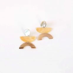 LIKHÂ Long Mother Of Pearl Geometric Earrings Special Occasion 13 LIKHÂ Long Mother Of Pearl Geometric Earrings Special Occasion