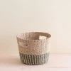 LIKHÂ Gray + Natural Tapered Basket