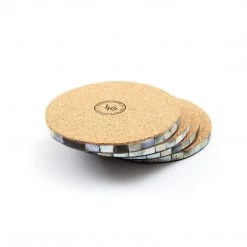 LIKHÂ Mosaic Mother Of Pearl Coaster Set Kitchen + Dining 11 LIKHÂ Mosaic Mother Of Pearl Coaster Set Kitchen + Dining