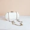 LIKHÂ White Woven Clutch Accessories 1 LIKHÂ White Woven Clutch Accessories