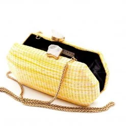LIKHÂ Yellow Shibori Pattern Clutch 11 LIKHÂ Yellow Shibori Pattern Clutch