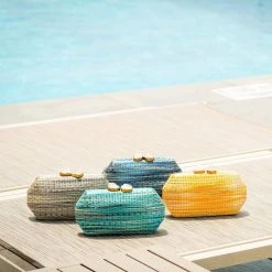 LIKHÂ Yellow Shibori Pattern Clutch 14 LIKHÂ Yellow Shibori Pattern Clutch