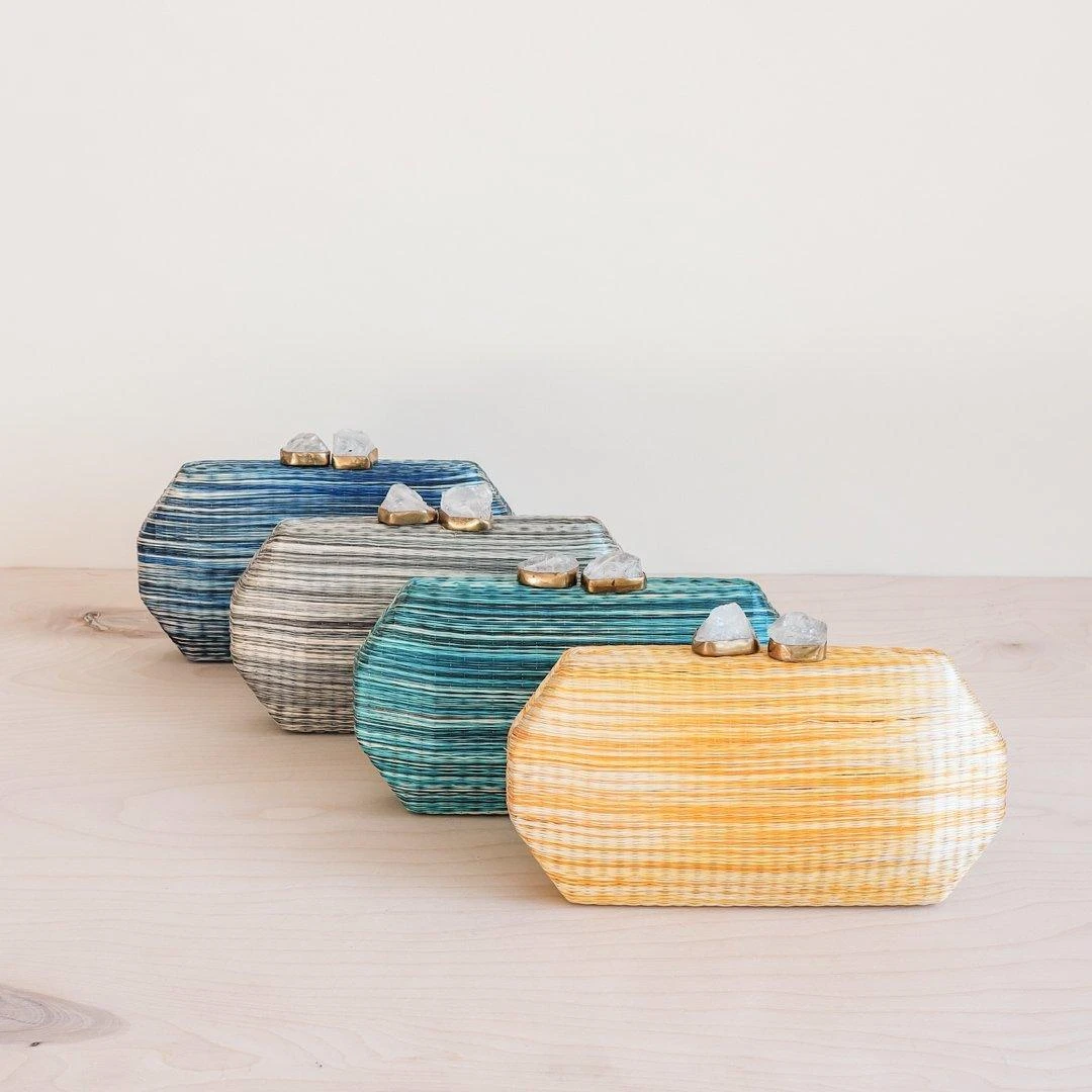 LIKHÂ Yellow Shibori Pattern Clutch 9 LIKHÂ Yellow Shibori Pattern Clutch