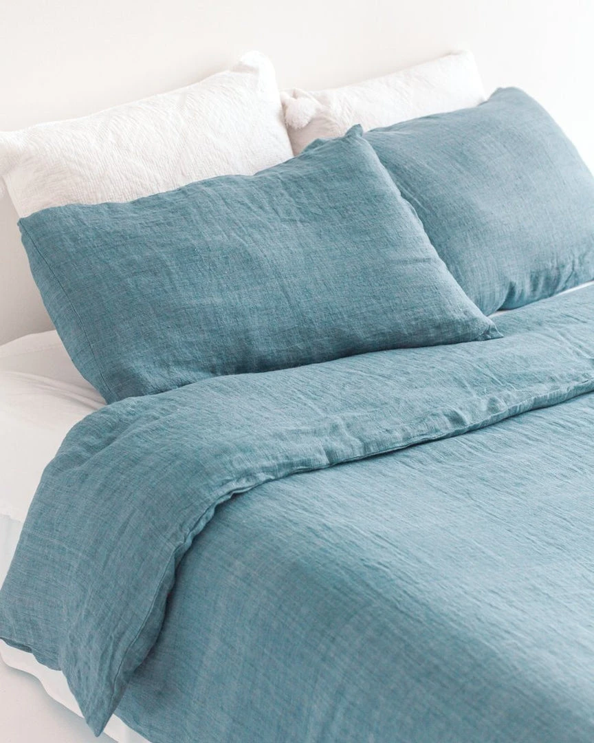Creative Women Denim Blue Linen Duvet Set Home Goods 3 Creative Women Denim Blue Linen Duvet Set Home Goods