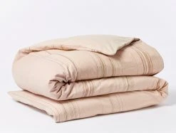 Coyuchi Lobos Duvet Cover - Cork / Rosehip