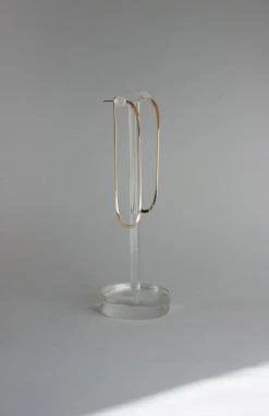 L.Greenwalt Jewelry Best Sellers Long Oval Hoop Earrings