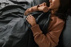 Looma Flannel Sheet Set - Charcoal Home Goods