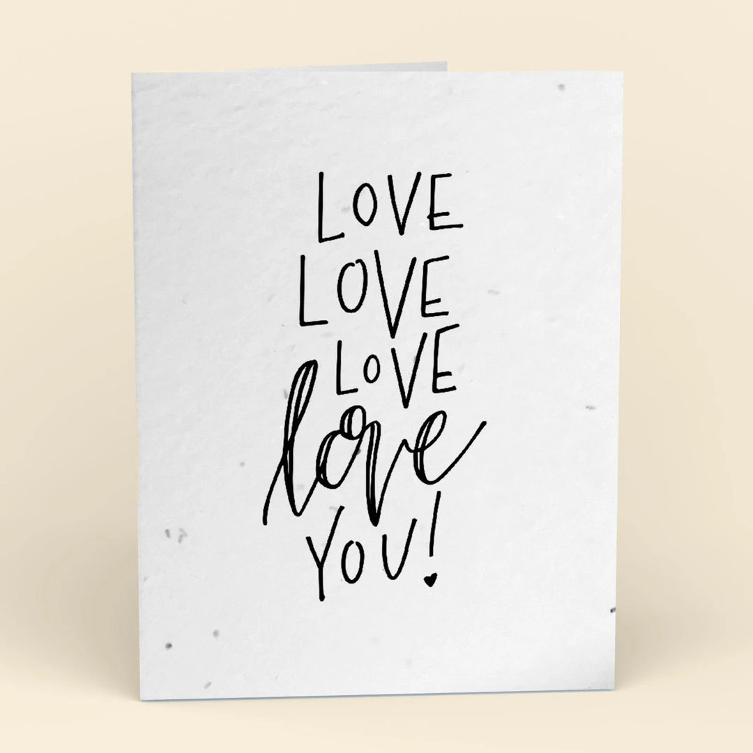 Cute Root Love Love Love Plantable Cards - 10 Pack Greeting Cards 3 Cute Root Love Love Love Plantable Cards - 10 Pack Greeting Cards