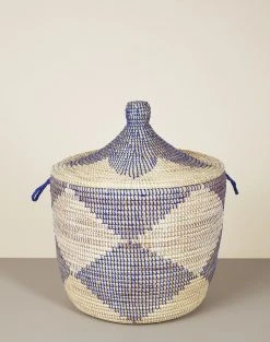 Mbare Low Patterned Hamper Basket Home Goods