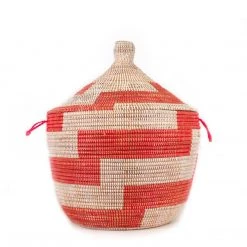 Mbare Low Patterned Hamper Basket Home Goods