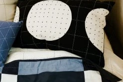 Anchal Lunar Dot Lumbar Pillow - Charcoal 13 Anchal Lunar Dot Lumbar Pillow - Charcoal