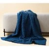Studio Variously Macaroon Merino Wool Throw Blanket - Midnight Home Goods 1 Studio Variously Macaroon Merino Wool Throw Blanket - Midnight Home Goods