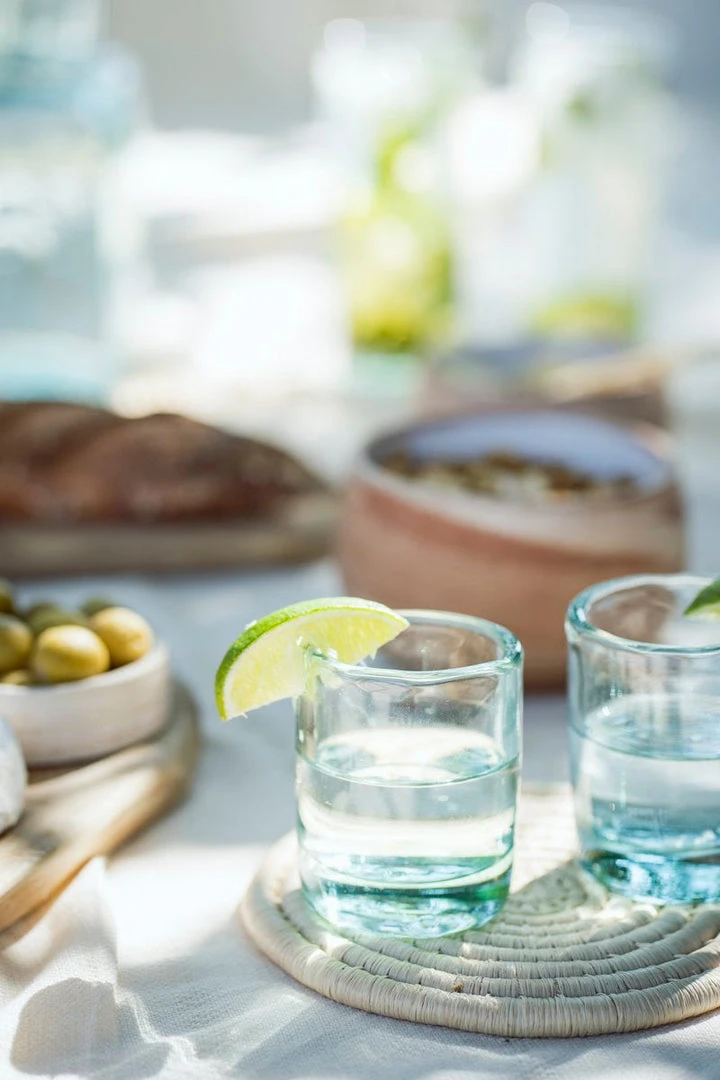 Magda Made Kitchen + Dining Mini Recycled Glass Set 4 Magda Made Kitchen + Dining Mini Recycled Glass Set