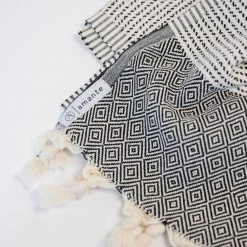 Amante Marketplace Best Sellers Magis Diamond Turkish Blanket - Black