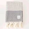 Amante Marketplace Magis Diamond Turkish Towel / Throw Blanket - Black 1 Amante Marketplace Magis Diamond Turkish Towel / Throw Blanket - Black