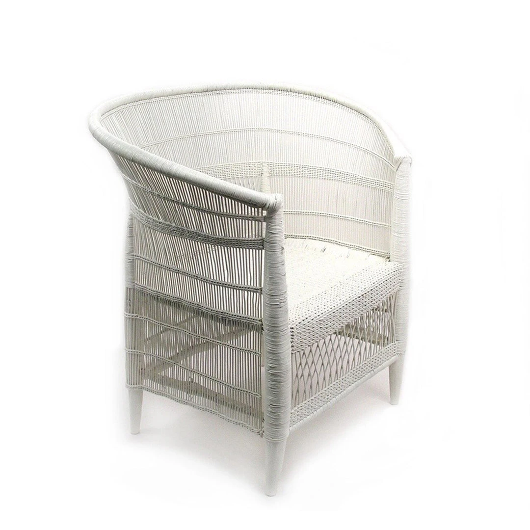 Mbare Furniture Malawi Cane Chair - White 3 Mbare Furniture Malawi Cane Chair - White