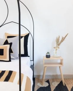 Leah Singh Margeaux Triangles Jute Rug - Black Home Goods