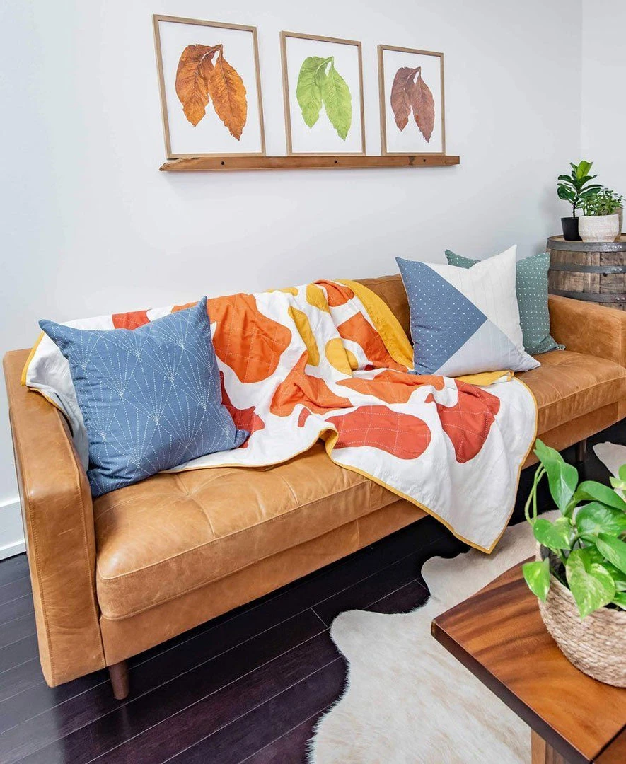 Anchal Marigold Bloom Throw Quilt 4 Anchal Marigold Bloom Throw Quilt