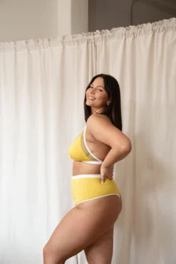 Decor House Living 17 Mary Young High Waist Bamboo Thong - Citrine Sustainable Materials