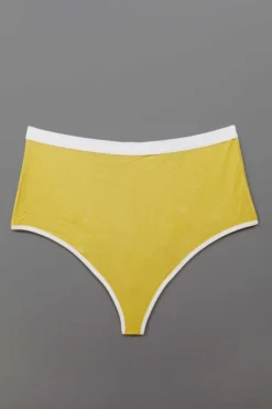 Mary Young High Waist Bamboo Thong - Citrine Sustainable Materials