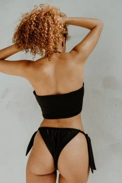 Mary Young Pelosa Recycled Tie Bikini Bottom Swim