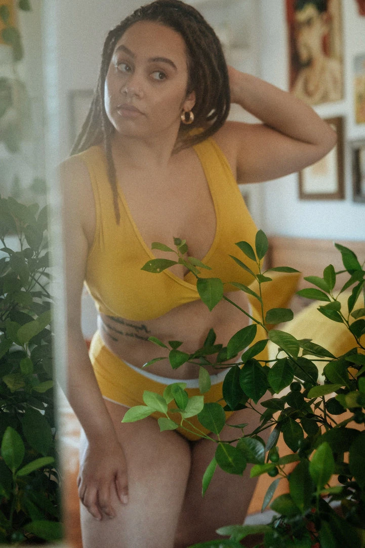 Mary Young Underwear + Bras Sora Bamboo Bra - Citrine 5 Mary Young Underwear + Bras Sora Bamboo Bra - Citrine